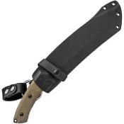 TPTDTK01 Couteau Fixe TOPS Tundra Trekker Lame Acier 1095HC Dos Scie Manche Micarta Vert Housse Kydex USA - Livraison Gratuite