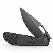 TVJM04BM14 Trivisa Gecko-BM – Couteau pliant Liner Lock Lame Acier 14C28N Black Manche Black Micarta - Livraison Gratuite
