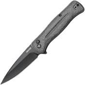 TVTY09BM14C Couteau Trivisa Dor-04 Lame Acier 14C28N Manche Black Micarta Button Lock - Livraison Gratuite