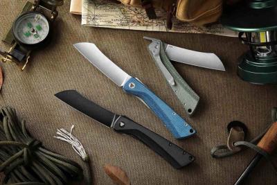 TVYD01BG14  Trivisa Norma-03B – Couteau pliant Liner Lock Lame Acier 14C28N Black Stonewashed Manche G10 Noir - Livraison Gratuite