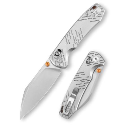 TVYD04SM Couteau Pliant Trivisa Firefly Ultra-S Lame Acier M390 Manche Titane Gris Crossbar Lock - Livraison Gratuite