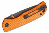 VOSA1606  Couteau Vosteed Marten Orange Button Lock - Drop Point Acier 154CM - Manche Aluminium - Livraison Gratuite