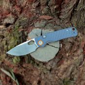 VOSA2621 Couteau Vosteed Porcupine | Lame Acier 14C28N Drop Point Satin | Manche Blue G10 | Top Liner Lock | Livraison Gratuite