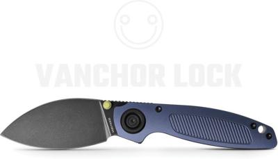 VOSA2806 Couteau Shilin Cutter® Vanchor Lock® Lame Fixe Shilin Cutter Acier Elmax Manche Aluminium Violet - Livraison Gratuite
