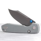 VOSA2918 Vosteed Raccoon A2918 – Lame Bowie 14C28N Destroyer Gray, Manche G10 Gris, Verrouillage Top Liner Lock - Livraison Gratuite