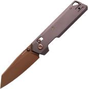 VOSA3505 Couteau Vosteed Parallel Lame Reverse Tanto Acier S35VN Copper Dune Manche Titane Violet - Livraison Gratuite