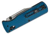 VOSA4108 Couteau Vosteed Vombat Bowie M390 Manche Aluminium Blue Sécurité Crossbar Lock - Livraison Gratuite