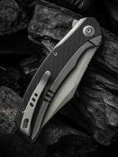 WE19022F1 Couteau We Knife Snick Black G10/Titanium Lame Acier CPM 20CV IKBS - Livraison Gratuite 