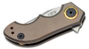 ZT0022TIBRZ Couteau Zero Tolerance Small Galyean Bronze Manche Titane Lame Acier CPM-20CV IKBS USA - Livraison Gratuite
