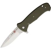 AMK2210 Couteau Al Mar SERE 2020 Linerlock A/O Manche OD Green FRN - Livraison Gratuite