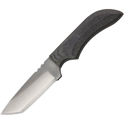 Couteau Anza Tanto Blade Lame Acier Carbone Manche Micarta Etui Cuir Made In USA AZJWK1M - Free Shipping