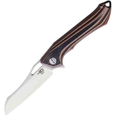 BTKG28C Couteau Bestech Knives Platypus Manche Black/Orange/Beige Acier D2 - Livraison Gratuite