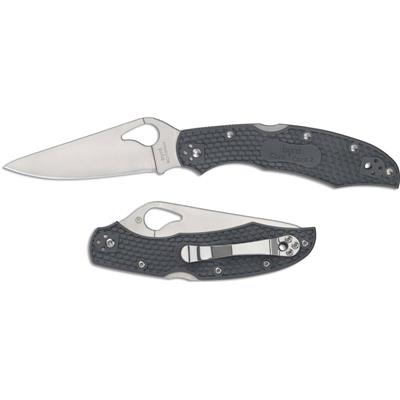 Couteau Spyderco Byrd Cara Cara 2 Manche Gray FRN Lame 8Cr13MoV BY03PGY2 - Free Shipping