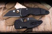 SC264GMCBKP Spyderco MicroJimbo Salt – Couteau pliant Compression Lock Lame Acier CPM MagnaCut Manche G-10 Noir USA - Livraison Gratuite