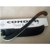 Machette Condor Golok Machete Acier Carbone 1075 Manche Bois Etui Cuir Made In El Salvador CTK41014HCS - Free SHipping