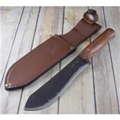 Couteau Elk Ridge Bushcraft Lame Acier Carbone 65mn ER20012L - Free Shipping