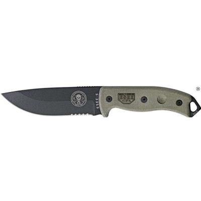 ES5SKOBK Rat Cutlery / Esee Knives Model 5 Serrated - Couteau SEUL Combat Survie Made In USA - Free Shipping