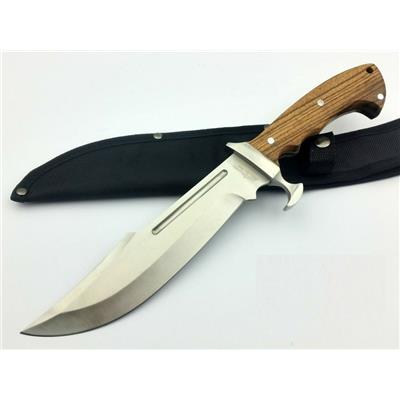 FBKH013WW Couteau Bowie Frost Cutlery Alamo Davy Crockett Acier Inox Etui Nylon - Livraison Gratuite