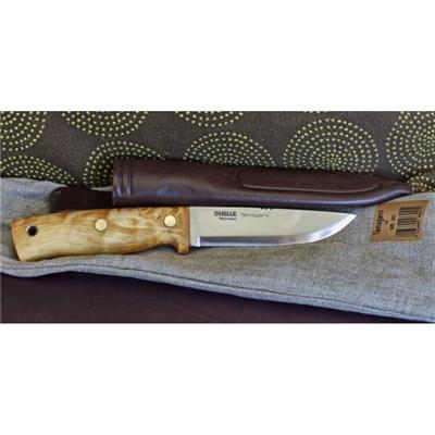 Couteau Helle Temagami Acier Laminé 3 Couches Manche Bois Etui Cuir Made In Norvège H301 - Free Shipping