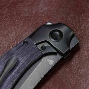 K3129A2 Couteau Kansept Pluto | Lame Acier S90V Drop Point | Manche Purple Micarta/Titanium | Liner Lock | Livraison Gratuite