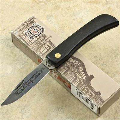 Couteau Robert Klaas Black Angus Solingen High Lame Carbone Made In Italy KC43 - Free SHipping