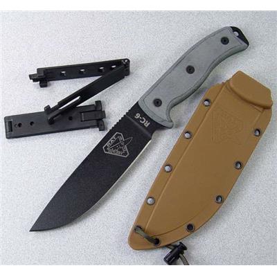 Rat Cutlery RC-6 fixe Survival CARBON 1095 - RC6P ESEE Model 6 Fixed Blade - Couteau Rat Cutlery Made In USA - Free Shipping