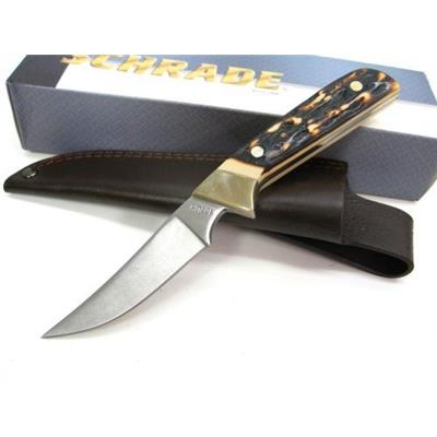 Couteau Schrade Uncle Henry Wolverine Lame Acier 7Cr17 Manche Delrin SCH162UH - Free Shipping