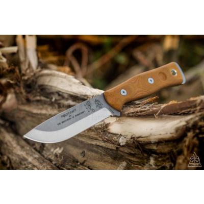 Couteau Bushcraft de Survie TOPS KNIVES B.O.B. Brothers of Bushcraft Carbone 1095 Made In USA TPBROSTBF - Free Shipping