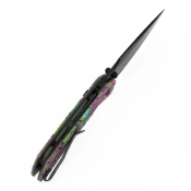B1034H17 — Couteau Tenable Fenrir Lame Acier Nitro-V Satin Type Harpoon Manche Plaquettes G10 Noir Top Liner Lock Clip de poche Livraison Gratuite