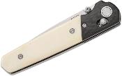 BCWSB22 Couteau Bear & Son WSB22 Lawman Lame Acier D2 Manche Os/FCarbone Sécurité Crossbar Lock USA - Livraison Gratuite