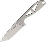 BRADGTSW — Bradford Knives G-Tanto Neck Knife USA Lame Acier Nitro-V Stonewash Manche Acier Housse Kydex Livraison Gratuite