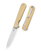 BTKMK13C Couteau Bestechman Flick Linerlock Drop Point Acier D2 Manche G10 Khaki Ball Bearing - Livraison Gratuite