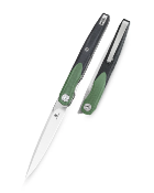 BTKMK14C Couteau Bestechman Lanza OD Green+ Black Drop Point Acier 14C28N Manche G10 Sécurité Linerlock - Livraison Gratuite