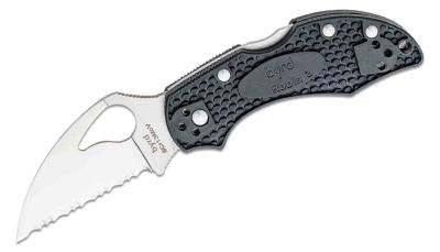 BY10SBKWC2 Couteau Spyderco Byrd Robin 2 Lightweight Lame 8Cr13MoV Serrated - Livraison Gratuite