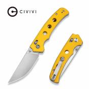 CIVC24020C2 Civivi Noctis – Couteau Pliant Lame Straight Back Acier Nitro-V Manche G10 Yellow Crossbar Lock – Livraison Gratuite