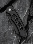 CIVC240671  Couteau CIVIVI Pragma Prime Wharncliffe Lame Acier Sandvik 14C28N Manche Aluminium Black Button Lock - Livraison Gratuite