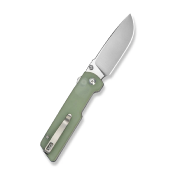 CIVC250351 — Couteau de poche CIVIVI Zygon Lame Acier Nitro-V Drop Point Satiné Manche G10 Naturel Top Crossbar Lock Livraison Gratuite
