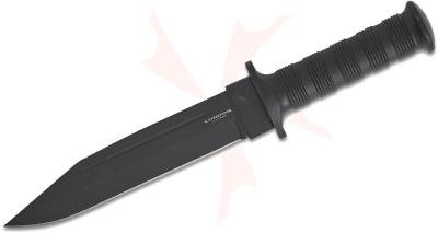 CTK133877HC Condor DarkSaxon – Couteau Fixe Seax | Lame 1075 Carbone Black Traction | Manche Polypropylène Noir | Étui Toile & Cuir El Salvador - Livraison Gratuite