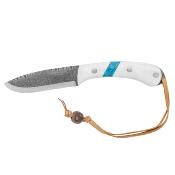CTK282543MHC Couteau Condor Blue River White Lame Acier Carbone 1095 Etui Cuir Salvador - Livraison Gratuite