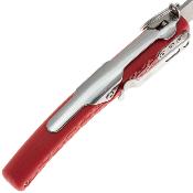 DGR2403RDSW Couteau DAGGERR Peremen Saigak Lame Acier 8Cr14MoV Stonewash Manche FRN Rouge Ring Lock - Livraison Gratuite