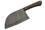 DM1278 Couteau Damas Butcher Chopper Lame 256 Couches Etui Cuir - Livraison Gratuite