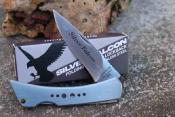 SF521 Couteau Pliant Falcon Lockback Large Silver Lame Acier VG10 - Livraison Gratuite