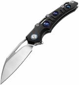 DTK3502MB Couteau Pliant Dreamtech | Lame Reverse Tanto Acier D2 Satin | Manche Black Micarta Liner Lock - Livraison Gratuite