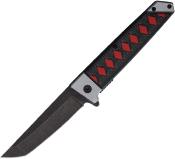 EE10A102BKR Lot de 3 Couteau ElitEdge Japanese Katana Samurai Tanto A/O Lame Acier 420C - Livraison Gratuite