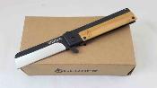G2009259 Gerber Quadrant | Couteau Lame Sheepsfoot Acier 7Cr17MoV Two-Tone | Manche Acier & Bamboo - Livraison Gratuite