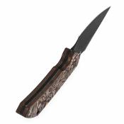G3034A2 Kansept Fenrir Fixed Blade | Couteau Lame Harpoon Acier D2 | Manche Copper Carbon Fiber Housse Kydex - Livraison Gratuite 
