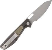 G4125 Couteau GERBER Slimsada Lame Acier D2 Stonewash Manche Micarta Olive Framelock Thumb Pull - Livraison Gratuite