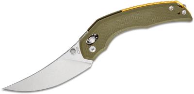 J1955GN Couteau CJRB Nanner Lame Persian Acier AR-RPM9 Manche G10 Green Ball Bearing Crossbar - Livraison Gratuite 