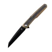K1046A4 Couteau Kansept Arcus Gold Manche Titane/FCarbone Lame Acier CPM-S35VN IKBS - Livraison Gratuite