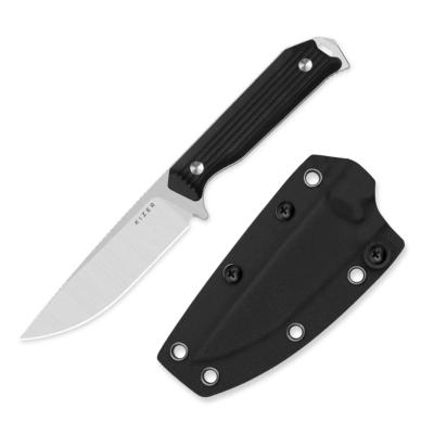 KI1045MD2 Kizer Begleiter Fix – Couteau Fixe EDC | Lame Drop Point Acier AEB-L  | Manche G10 Noir | Étui Kydex | Livraison Gratuite